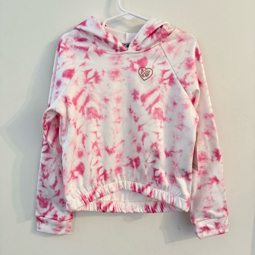 Body Glove Tie Dyed Hoodie Sweatshirt Pullover Pink Kids Girls 6 Bodyglove
